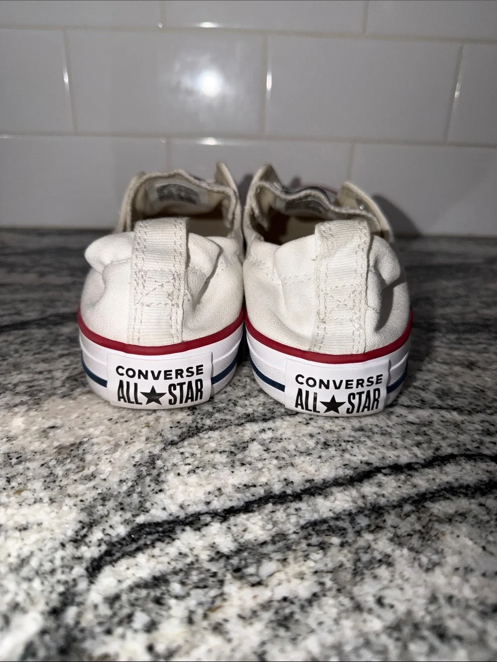 Converse Chuck Taylor All Star Shoreline Slip On White Sneakers Women’s 7.5